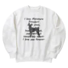 onehappinessのミニチュアピンシャー Heavyweight Crew Neck Sweatshirt