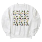 まめるりはことりのたっぷりウロコインコちゃん【まめるりはことり】 Heavyweight Crew Neck Sweatshirt