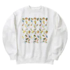 まめるりはことりのたっぷりラブバード（コザクラインコ・ボタンインコ）ちゃん【まめるりはことり】 Heavyweight Crew Neck Sweatshirt