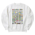 Cody the LovebirdのChubby Bird 鳥さん大集合 Heavyweight Crew Neck Sweatshirt