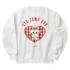 🌈キクチンのおみせやさん🌈のはーとふるなぎょーざわくん（ホワイト系） Heavyweight Crew Neck Sweatshirt