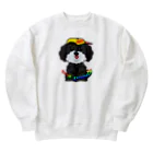 オリジナルデザインTシャツ　SMOKIN'のちんちんトイプードル Heavyweight Crew Neck Sweatshirt