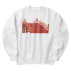 Amiの狐の赤太鼓橋 Heavyweight Crew Neck Sweatshirt