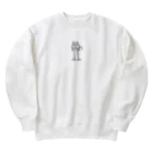 自然派猫猫倶楽部のお前何じろじろ見てんだよキャット Heavyweight Crew Neck Sweatshirt