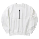 cuuyabowのサンパチマイクと板の上 Heavyweight Crew Neck Sweatshirt