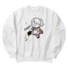 ともけーのコーヒーこぼしてもOKな白スウェット Heavyweight Crew Neck Sweatshirt