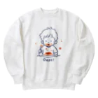 ともけーの白だけどパスタOKなスウェット Heavyweight Crew Neck Sweatshirt