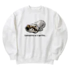 犬グッズの店しえるぶるーのミトンに入ったチワワ(ブラックタン) Heavyweight Crew Neck Sweatshirt