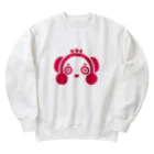 ドキドキお寿司文化会館のどうぶつ　サル Heavyweight Crew Neck Sweatshirt