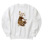 kocoon（コクーン）の強い意志のトナカイ Heavyweight Crew Neck Sweatshirt