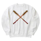 月が輝くこんな夜にの釘バット Heavyweight Crew Neck Sweatshirt