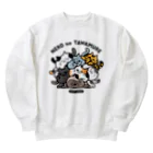 mincruのねこのたわむれ Heavyweight Crew Neck Sweatshirt