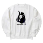 kocoon（コクーン）の夜型生活のネコ Heavyweight Crew Neck Sweatshirt