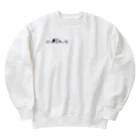 栗坊屋のパウダーブルーが泳ぐ海 Heavyweight Crew Neck Sweatshirt