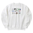 kasumigauraACのみんなで描いた霞ヶ浦の生き物 Heavyweight Crew Neck Sweatshirt