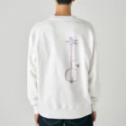 綾錦工房 りこりすの津軽三味線【彩雲】 Heavyweight Crew Neck Sweatshirt