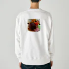 あゆのしおやきの白玉あんみつ Heavyweight Crew Neck Sweatshirt