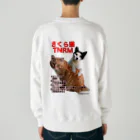 Dede's Furriendsのさくら猫チャンミーとココロ Heavyweight Crew Neck Sweatshirt