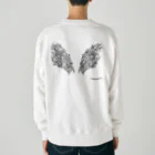 randomyokoの自由の翼 by RANDOMYOKO Heavyweight Crew Neck Sweatshirt