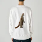 ☆家猫カンパニー社員グッズ☆のスタンディングきびだんごダブル Heavyweight Crew Neck Sweatshirt