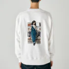 RYUTA・T／イラストレーターの街角女子 Heavyweight Crew Neck Sweatshirt