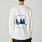 多胎児応援し隊の背中3つ子 カラ松カラー Heavyweight Crew Neck Sweatshirt