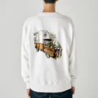 キッチンファラオのキッチンカー風デザイン Heavyweight Crew Neck Sweatshirt