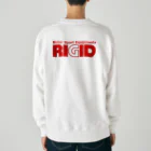 リジット・モータースポーツのRIGID透過ロゴ赤 Heavyweight Crew Neck Sweatshirt