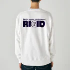 リジット・モータースポーツのRIGID透過ロゴ紺 Heavyweight Crew Neck Sweatshirt