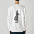 吠える動物の吠えるオオカミ Heavyweight Crew Neck Sweatshirt