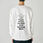 Two Dimensions BarCodeのFont Weight Heavyweight Crew Neck Sweatshirt