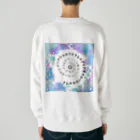 COCONUTchanのカタカムナウタヒ第5首第6首雨露デザイン Heavyweight Crew Neck Sweatshirt