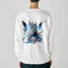 ロイ@イラストレーターHEXANFT販売美麗イラスト描きますの氷の妖精 Heavyweight Crew Neck Sweatshirt