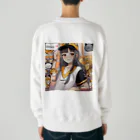 HARERUYA59の阪神タイガース　優勝　マスコット　トラ娘 Heavyweight Crew Neck Sweatshirt