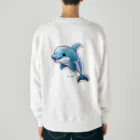 ワクワクセレブレイトのイルカくん Heavyweight Crew Neck Sweatshirt