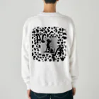 &AIのピクセルアートダルメシアン 5 Heavyweight Crew Neck Sweatshirt