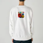 屋台 CLINICのフラワー3D風 Heavyweight Crew Neck Sweatshirt