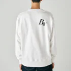 ブラックホワイトの背面タイヤに立つ女性 Heavyweight Crew Neck Sweatshirt