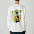 LalaHangeulのキンシコウ(金絲猴) バックプリント Heavyweight Crew Neck Sweatshirt