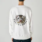 いたちでぐでぐ*のフェレットしか勝たん！ Heavyweight Crew Neck Sweatshirt