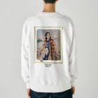 大正ロマン・昭和モダンの高畠華宵「真澄の青空」大正浪漫 Heavyweight Crew Neck Sweatshirt