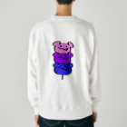 1000屋のカロリーベアだんご Heavyweight Crew Neck Sweatshirt