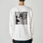 ビンパシーの館の花束でマジックする女の子 Heavyweight Crew Neck Sweatshirt