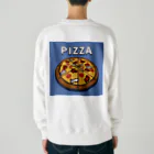 ほらをた娘🦈ྀི🎈のほらをた娘 くぁに＆いくぁ PIZZA Heavyweight Crew Neck Sweatshirt