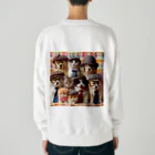 117hibikiのワンニャンファミリー🐾 Heavyweight Crew Neck Sweatshirt