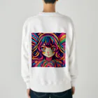 NonsenseCatのサイケ少女 Heavyweight Crew Neck Sweatshirt