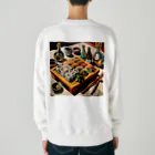 happiness_shopの江戸前の寿司をピカソ風にアレンジ Heavyweight Crew Neck Sweatshirt