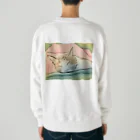 ハンドメイドSaoriのねこ♡寝子 Heavyweight Crew Neck Sweatshirt