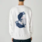 sugiakoの進撃さん愛好会用らんちゅうブルー系 Heavyweight Crew Neck Sweatshirt