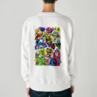 Colorful fam Earthのガチャキャラ　両面プリント Heavyweight Crew Neck Sweatshirt